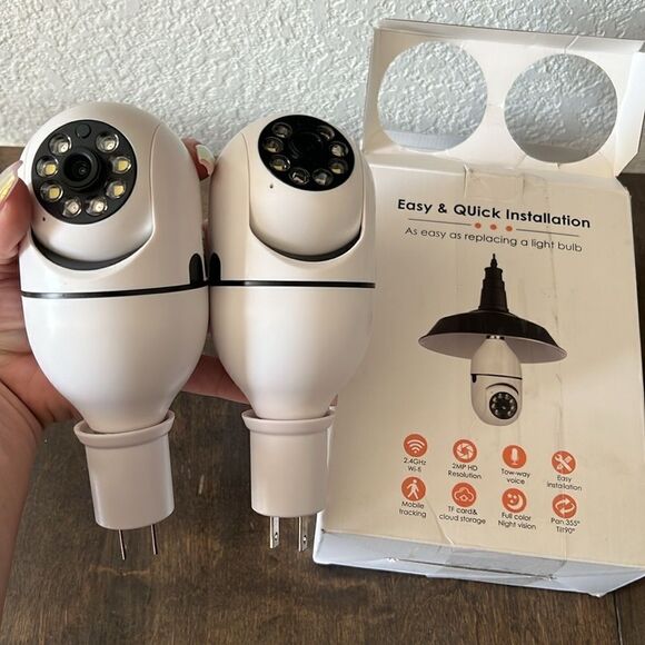 2 MP 2.4G WI-FI LIGHT SOCKET SMART SECURITY CAMERA - Picture 11 of 15